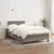 Produktbild 3 för Ramsäng med madrass taupe 120x190 cm tyg