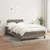 Produktbild 3 för Ramsäng med madrass taupe 120x190 cm tyg