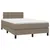 Produktbild 2 för Ramsäng med madrass taupe 120x190 cm tyg