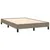 Produktbild 4 för Ramsäng med madrass taupe 120x190 cm tyg