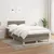 Produktbild 3 för Ramsäng med madrass taupe 120x190 cm tyg