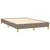Produktbild 4 för Ramsäng med madrass taupe 120x190 cm tyg