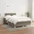 Produktbild 3 för Ramsäng med madrass taupe 120x190 cm tyg