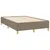 Produktbild 4 för Ramsäng med madrass taupe 120x190 cm tyg