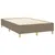 Produktbild 4 för Ramsäng med madrass taupe 120x190 cm tyg