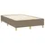 Produktbild 4 för Ramsäng med madrass taupe 120x190 cm tyg