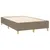Produktbild 4 för Ramsäng med madrass taupe 120x190 cm tyg