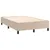 Produktbild 4 för Ramsäng med bäddmadrass cappuccino 120x190 cm konstläder