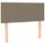 Produktbild 9 för Ramsäng med madrass & LED taupe 120x190 cm tyg