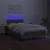 Produktbild 4 för Ramsäng med madrass & LED taupe 120x190 cm tyg