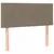 Produktbild 8 för Ramsäng med madrass & LED taupe 120x190 cm tyg