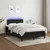 Produktbild 5 för Ramsäng med madrass & LED svart 120x190 cm tyg