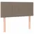 Produktbild 9 för Ramsäng med madrass & LED taupe 120x190 cm tyg