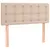 Produktbild 8 för Ramsäng med madrass & LED cappuccino 120x190 cm konstläder