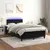 Produktbild 5 för Ramsäng med madrass & LED svart 120x190 cm sammet