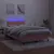 Produktbild 4 för Ramsäng med madrass & LED rosa 120x190 cm sammet