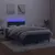 Produktbild 4 för Ramsäng med madrass & LED mörkblå 120x190 cm sammet