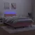 Produktbild 4 för Ramsäng med madrass & LED rosa 120x190 cm sammet