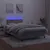 Produktbild 4 för Ramsäng med madrass & LED ljusgrå 120x190 cm sammet