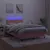 Produktbild 4 för Ramsäng med madrass & LED rosa 120x190 cm sammet