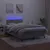 Produktbild 4 för Ramsäng med madrass & LED ljusgrå 120x190 cm sammet