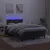 Produktbild 4 för Ramsäng med madrass & LED svart 120x190 cm sammet
