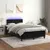 Produktbild 5 för Ramsäng med madrass & LED svart 120x190 cm sammet