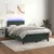 Produktbild 5 för Ramsäng med madrass & LED mörkgrön 120x190 cm sammet