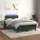 Ramsäng med madrass & LED mörkgrön 120x190 cm sammet