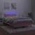 Produktbild 4 för Ramsäng med madrass & LED rosa 120x190 cm sammet