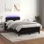 Produktbild 5 för Ramsäng med madrass & LED svart 120x190 cm sammet