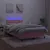 Produktbild 4 för Ramsäng med madrass & LED rosa 120x190 cm sammet