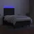 Produktbild 4 för Ramsäng med madrass & LED svart 120x190 cm tyg
