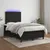 Produktbild 5 för Ramsäng med madrass & LED svart 120x190 cm tyg