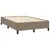 Produktbild 6 för Ramsäng med madrass & LED taupe 120x190 cm tyg