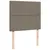 Produktbild 9 för Ramsäng med madrass & LED taupe 120x190 cm tyg