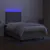 Produktbild 4 för Ramsäng med madrass & LED ljusgrå 120x190 cm tyg