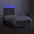 Produktbild 4 för Ramsäng med madrass & LED taupe 120x190 cm tyg