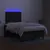 Produktbild 4 för Ramsäng med madrass & LED svart 120x190 cm tyg