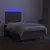 Produktbild 4 för Ramsäng med madrass & LED taupe 120x190 cm tyg