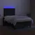 Produktbild 4 för Ramsäng med madrass & LED svart 120x190 cm tyg