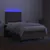 Produktbild 4 för Ramsäng med madrass & LED taupe 120x190 cm tyg