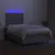 Produktbild 4 för Ramsäng med madrass & LED ljusgrå 120x190 cm tyg