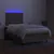Produktbild 4 för Ramsäng med madrass & LED taupe 120x190 cm tyg