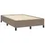 Produktbild 6 för Ramsäng med madrass & LED taupe 120x190 cm tyg