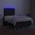 Produktbild 4 för Ramsäng med madrass & LED svart 120x190 cm tyg