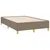 Produktbild 6 för Ramsäng med madrass & LED taupe 120x190 cm tyg