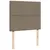 Produktbild 9 för Ramsäng med madrass & LED taupe 120x190 cm tyg