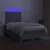 Produktbild 4 för Ramsäng med madrass & LED ljusgrå 120x190 cm tyg