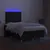 Produktbild 4 för Ramsäng med madrass & LED svart 120x190 cm tyg